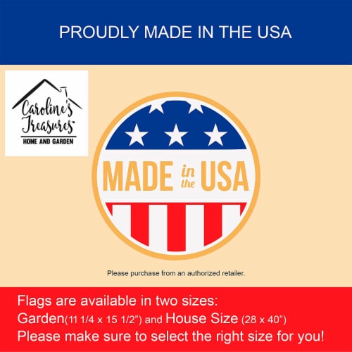 Carolines Treasures CK5531GF Chameleon Flag Garden Size, Red Perspective: bottom
