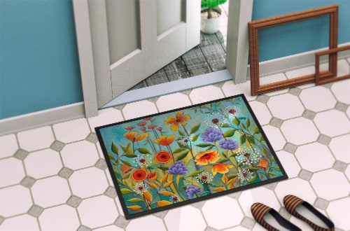 Carolines Treasures PPD3016JMAT Fresh Air Flowers Doormat 24x36 Perspective: bottom