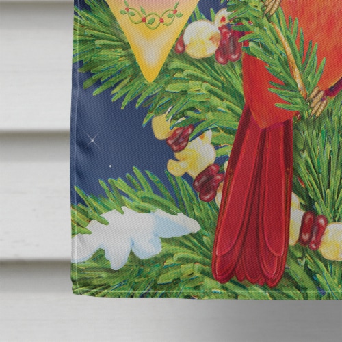 Carolines Treasures PRS4018CHF Cardinal's Christmas Dinner Flag Canvas House Si Perspective: bottom