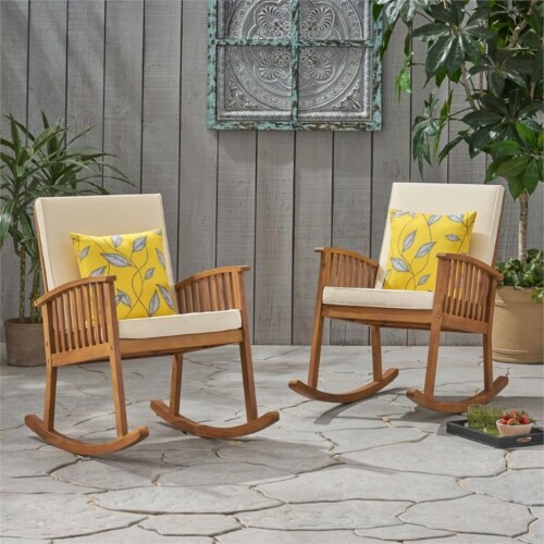 Acacia rocking on sale chair set