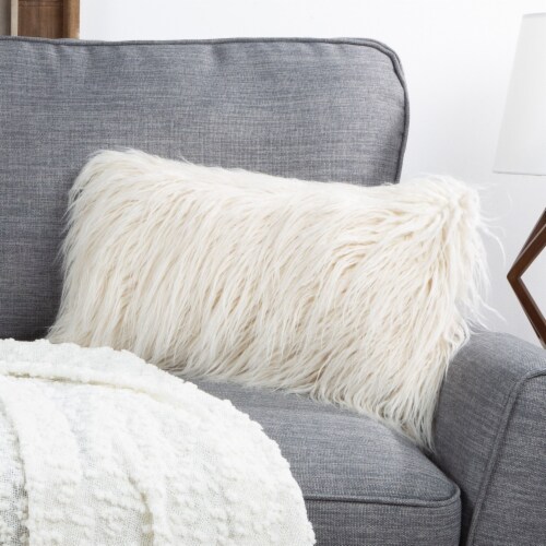White faux pillows hotsell