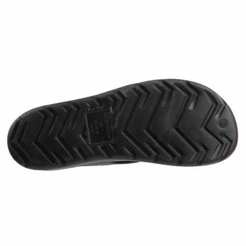 Totes® Women's Sol Bounce Ara Thong Sandals - Black Perspective: bottom