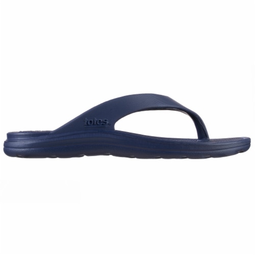 Totes Womens Sol Bounce Ara Navy Blue Thong Sandals Perspective: bottom