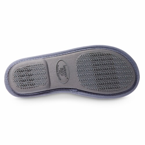 Isotoner® Quilted Velour Emmie Scuff Slipper Perspective: bottom
