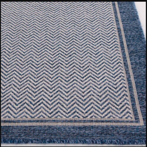 Fred Meyer Woven Blue Area Rug Perspective: bottom