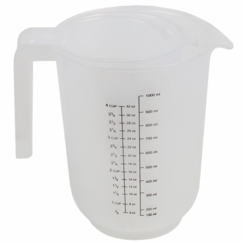 Precise Pour 3-Piece Clear Plastic Measuring Cup Set Precise Pour 3-Piece Clear Plastic Measuring Cup Set