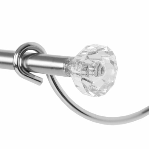Home Basics 3 Tier Chrome Plated Steel Over the Door Towel Rack Perspective: bottom