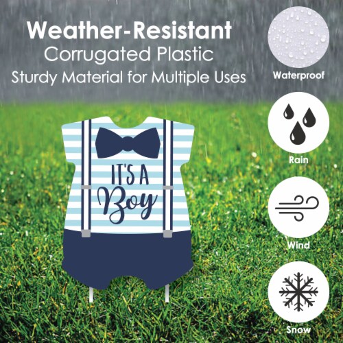 Big Dot of Happiness It's a Boy - Baby Bodysuit Lawn Outdoor Baby Shower Yard Decor 10 Pc Perspective: bottom