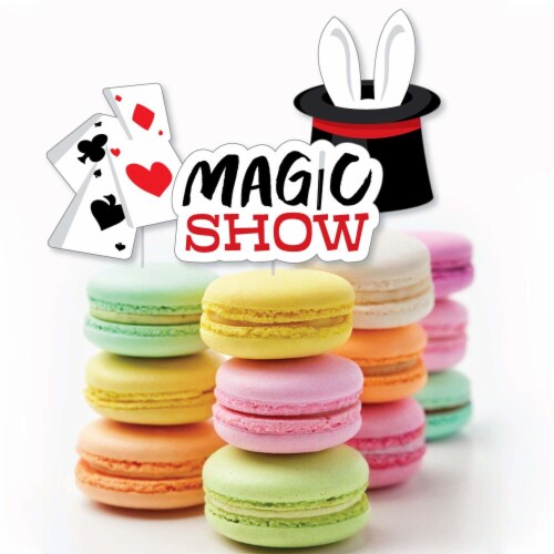 Big Dot of Happiness Ta-Da, Magic Show Cupcake Toppers Birthday Party Treat Picks 24 Ct Perspective: bottom