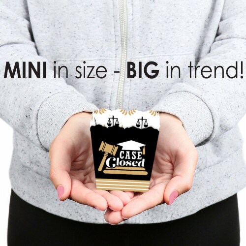 Big Dot of Happiness Law School Grad Mini Favor Boxes Future Lawyer Treat Candy Boxes 12 Ct Perspective: bottom