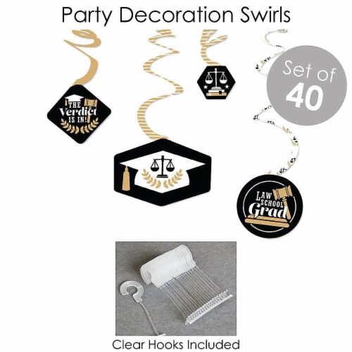 Big Dot of Happiness Law School Grad Future Lawyer Party Supplies Decor Kit Fundle Bundle Perspective: bottom