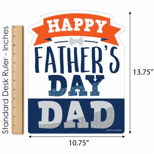 Big Dot of Happiness Happy Father's Day - Outdoor Lawn We Love Dad Party Yard Sign - 1 Pc Perspective: bottom
