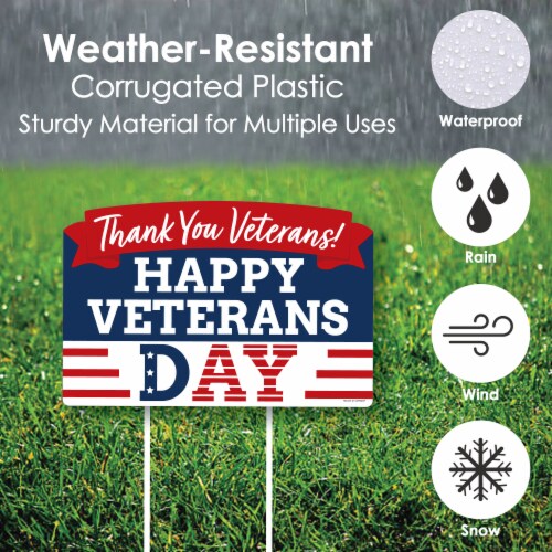 Big Dot of Happiness Happy Veterans Day Lawn Decor Thank You Veterans