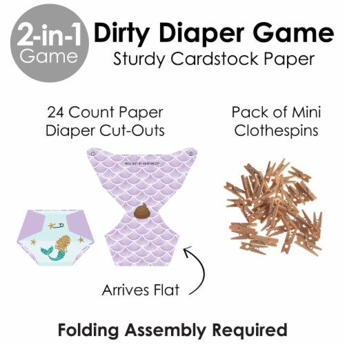 Baby shower sales diaper game kit