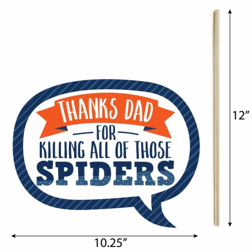 Big Dot of Happiness Funny Happy Father's Day - We Love Dad Party Photo Booth Props 10 Pc Perspective: bottom