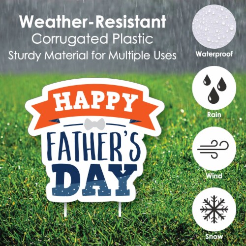 Big Dot of Happiness Happy Father's Day Lawn Decor Outdoor We Love Dad Party Yard Decor 10 Pc Perspective: bottom