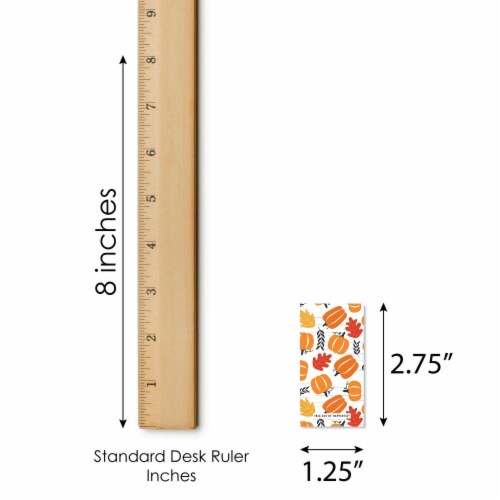 Big Dot of Happiness Fall Pumpkin - Mini Candy Bar Wrapper Stickers - Party Favors - 40 Ct Perspective: bottom