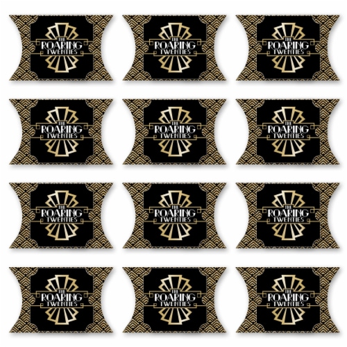 Big Dot of Happiness Roaring 20’s - 1920s Art Deco Jazz Party Large Pillow Boxes - Set of 12 Perspective: bottom
