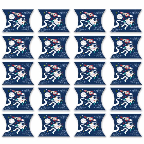 Big Dot of Happiness Blast Off to Outer Space Favor Gift Party Petite Pillow Boxes 20 Ct Perspective: bottom