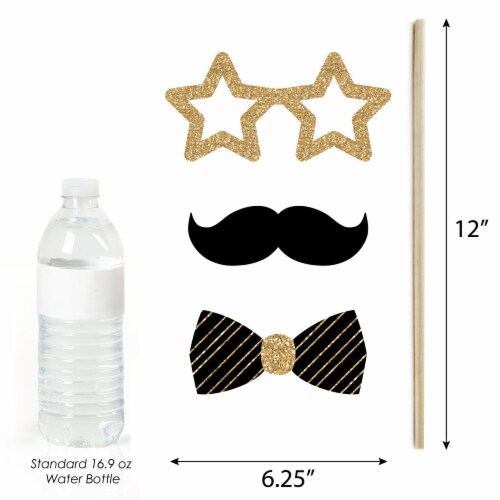 Big Dot of Happiness Hello New Year - 2023 NYE Party Photo Booth Props Kit - 20 Count Perspective: bottom