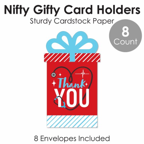 Big Dot of Happiness Thank You Nurses Appreciation - Money Card Nifty Gifty Card Holders 8 Ct Perspective: bottom