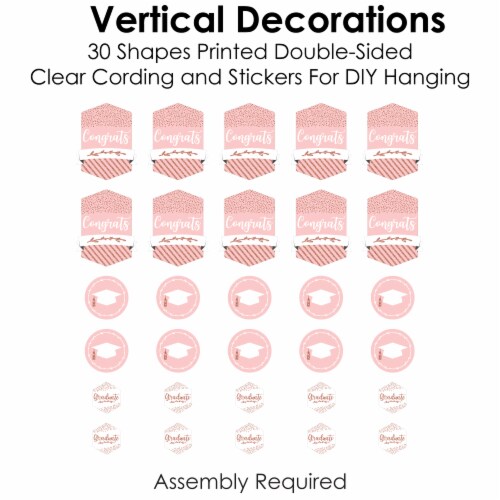 Big Dot Of Happiness Rose Gold Grad Party Personalized Return Address Labels For Envelopes, Custom Stickers With Name & Address, Home Mailing Labels For Invites & Thank Yous - 120