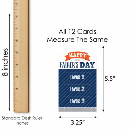 Big Dot of Happiness Happy Father's Day Party Game Pickle Cards - Kids Coupon Pull Tabs 12 Ct Perspective: bottom