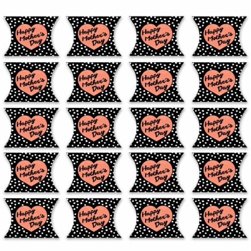 Big Dot of Happiness Best Mom Ever Favor Gift Mother's Day Party Petite Pillow Boxes 20 Ct Perspective: bottom