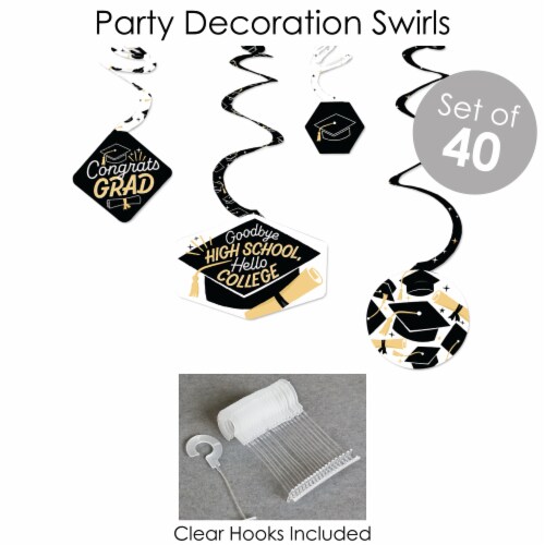 Big Dot of Happiness Goodbye High School, Hello College Grad Party Supplies Kit Fundle Bundle Perspective: bottom