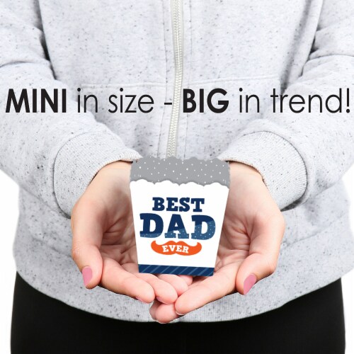 Big Dot of Happiness Happy Father's Day Party Mini Favor We Love Dad Treat Candy Boxes 12 Ct Perspective: bottom