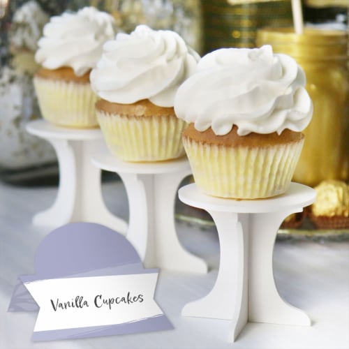 Big Dot of Happiness Purple Elegantly Simple - Party Table Setting Name Place Cards - 24 Ct Perspective: bottom