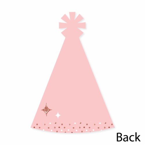 Big Dot of Happiness Pink Rose Gold Birthday - Party Thank You Cards with Envelopes - 12 Ct Perspective: bottom