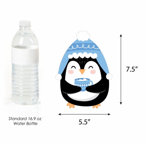 Big Dot of Happiness Winter Penguins Decorations Holiday & Christmas Party Essentials 20 Ct Perspective: bottom