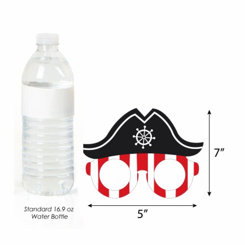 Big Dot of Happiness Pirate Ship Adventures Skull Birthday Party Photo Booth Props Kit 10 Ct Perspective: bottom