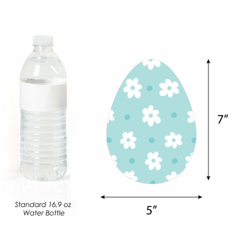 Big Dot of Happiness Spring Easter Bunny Egg Decorations Happy Easter Party Essentials 20 Ct Perspective: bottom