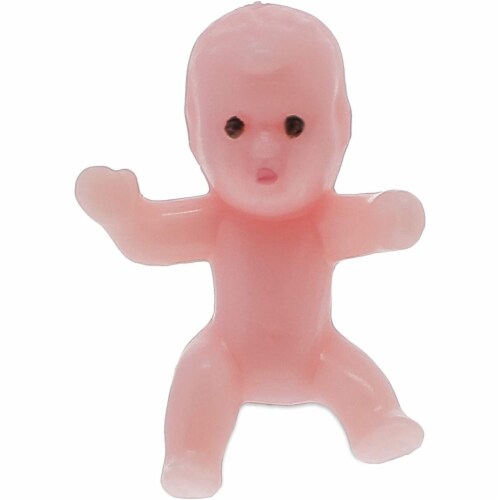 Mini Plastic Babies for Girl Baby Shower Party Favors (Pink, 1 in, 240