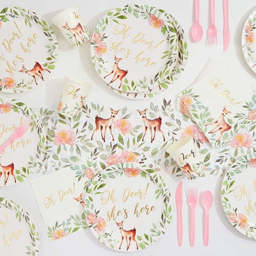 Deer themed best sale baby shower ideas