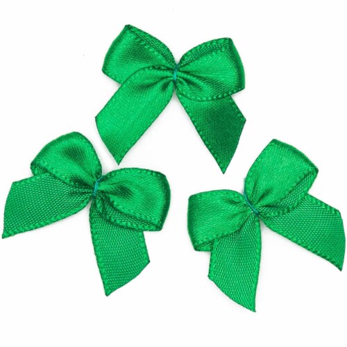 Bows for Littles Mini Crochet Clips Green