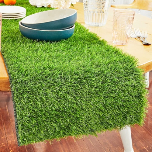 Juvale 6 Foot Synthetic Grass Table Runner for Party Decor (14 x 72  Inches), Pack - Fry's Food Stores