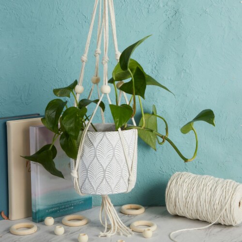 Wooden Beads and Rings Set for DIY Crafts and Macrame (80 Pieces) Perspective: bottom