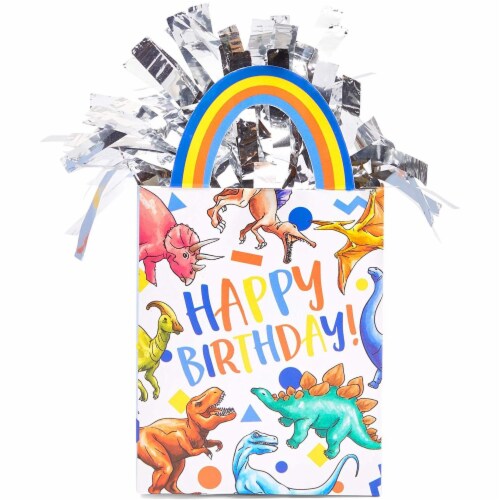 Dinosaur Gift Bag Balloon Weights, Birthday Party Decorations (6 oz, 6 Pack) Perspective: bottom
