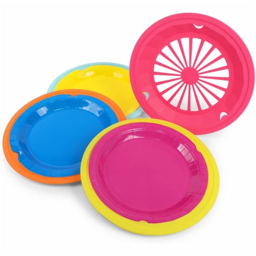 Plastic paper deals plate holder