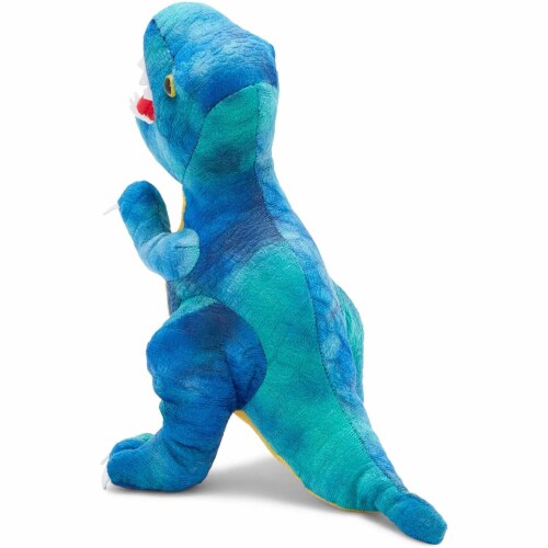 Blue T Rex Plush Toy for Kids Dinosaur Stuffed Animal 10 Inches
