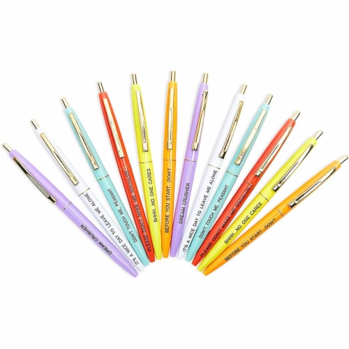 Ballpoint Pens with Funny Quotes and Insults (6 Colors, 12 Pack), PACK -  Kroger