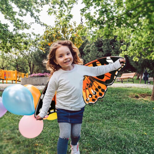 Insect Lore Dress-Up Morpho Butterfly Wings, Blue, Pack of 3 Perspective: bottom
