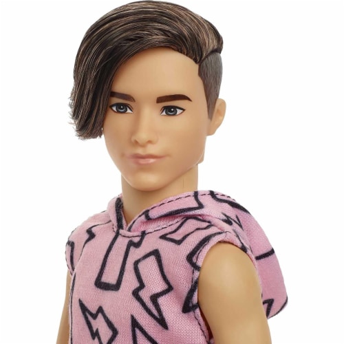 Barbie Ken Fashionistas Doll #193 Rooted Brown Hair Lightning Bolt ...