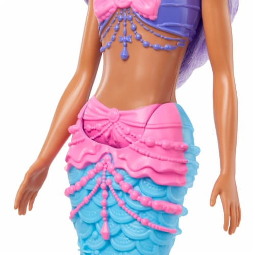 Barbie® Dreamtopia Purple Hair Mermaid Doll Perspective: bottom