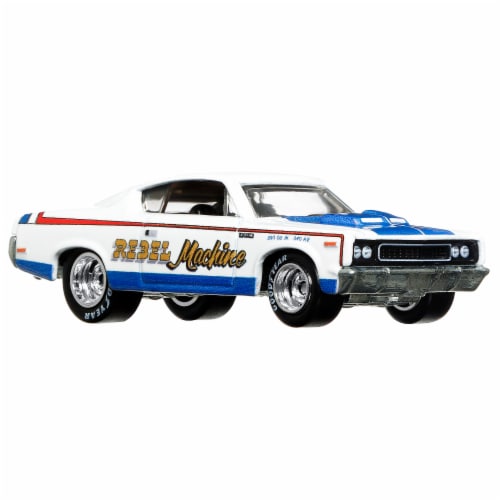 Hot Wheels® Team Transport™ Wide Open with '70 AMC Rebel Machine Perspective: bottom