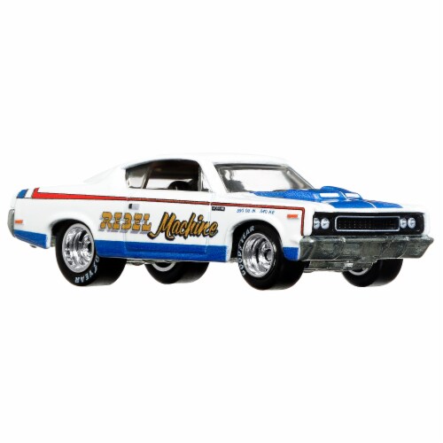 Hot Wheels® Team Transport™ Wide Open with '70 AMC Rebel Machine Perspective: bottom