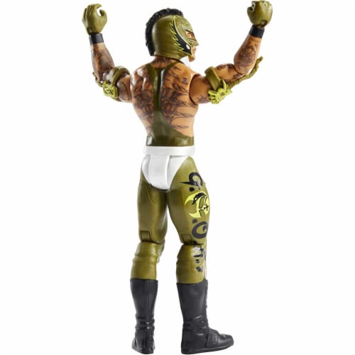 WWE Basic Rey Mysterio Action Figure, Posable 6-inch Collectible Perspective: bottom